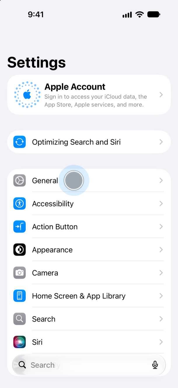 ClipboardKeyboard install step 1: Open Settings